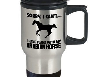 Arabian horse travel mug gift horse lover