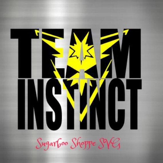 Pokemon Go Svg Pokemon Teams Team Instinct Svg Instant Etsy
