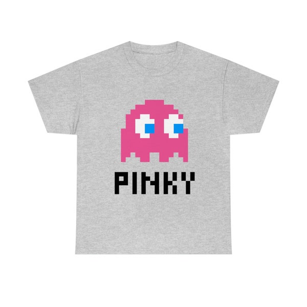 Pinky Pac man ghost gang Unisex Heavy Cotton Tee