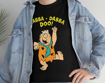 Yabba Daba Doo Flintstone Unisex Heavy Cotton Tee