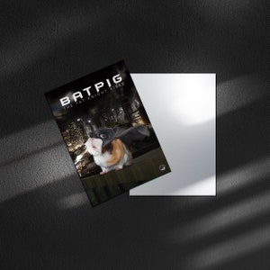 Carte postale A5 BATPIG Le gros chevalier