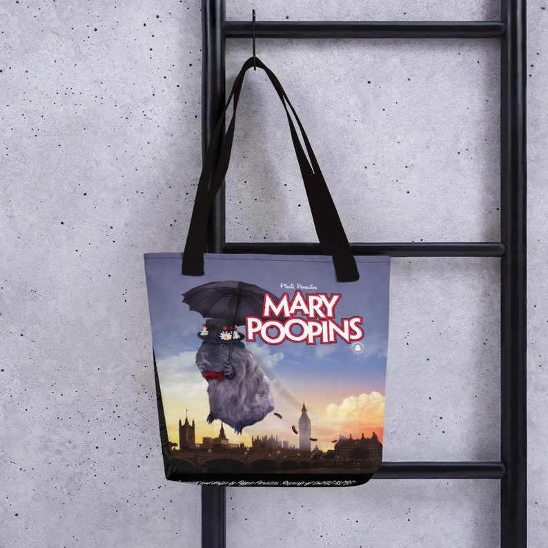 Piggie Parodies MARY POOPINS personalised all over print Tote Bag