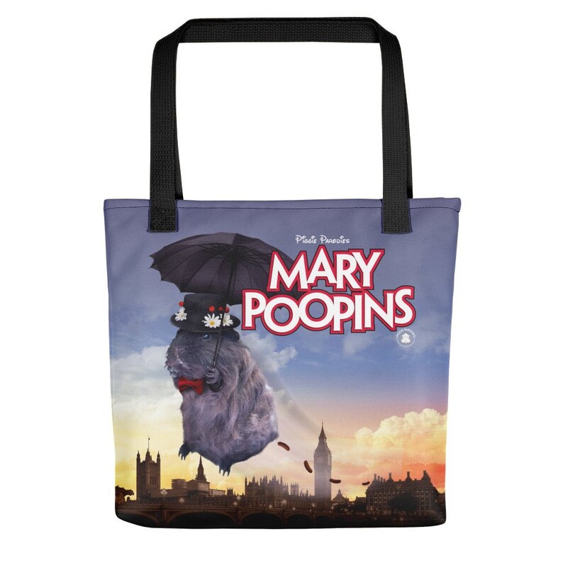 Piggie Parodies MARY POOPINS personalised all over print Tote Bag