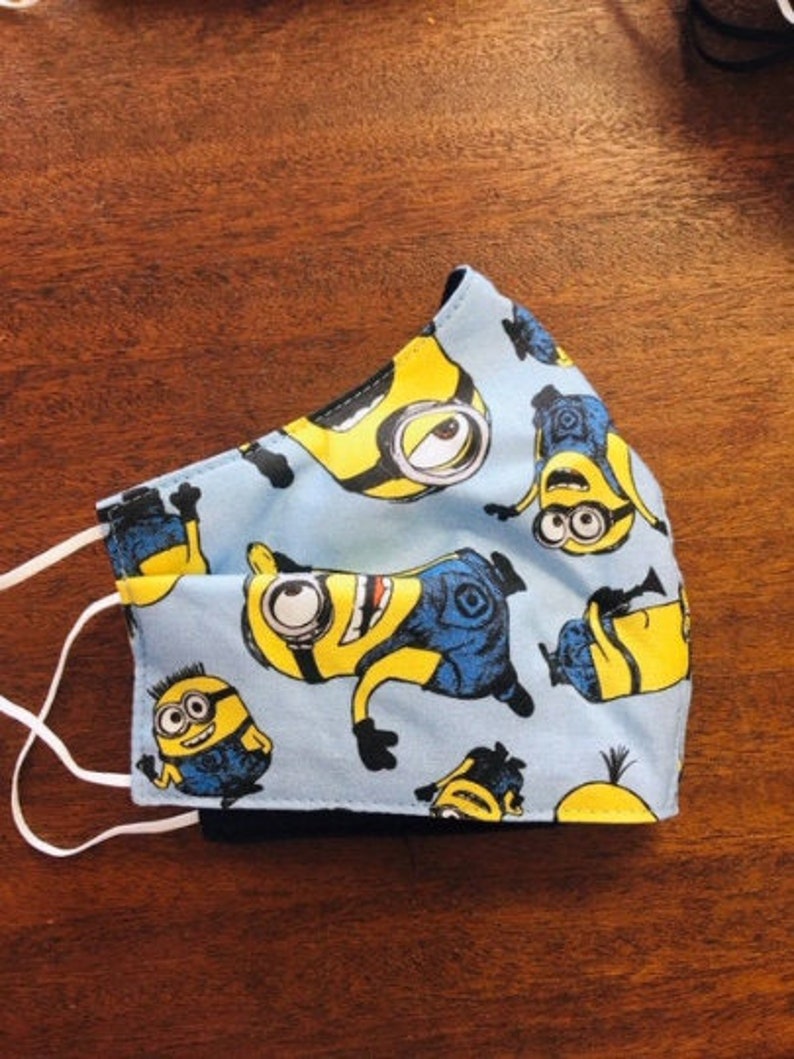 Minion Face Mask Unisex Face Mask Adult Face Mask Etsy