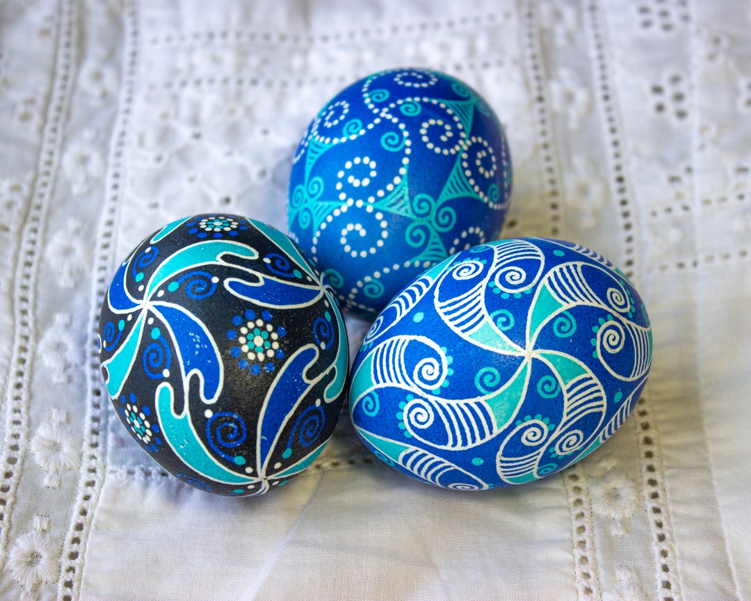 Ukrainian Pysanky Eggs Set Easter Egg Ornament Easter Table Decor Gift Ukrainian Pysanky Eggs Set Easter Egg Ornament Easter Table Decor Gift