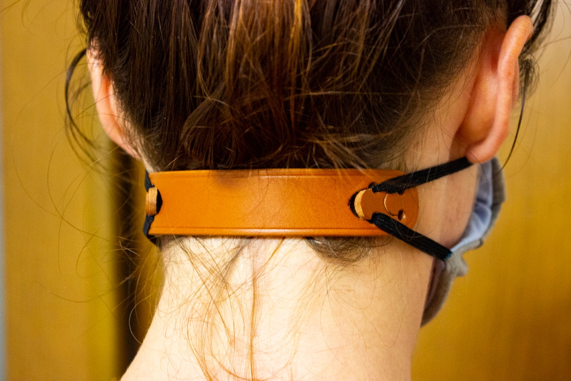 Mask Strap Holder Leather Ear Saver for Face Masks Surgical Etsy
