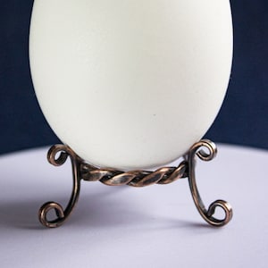 Vintage Copper Tripod Egg Stand: Pysanky Egg Display