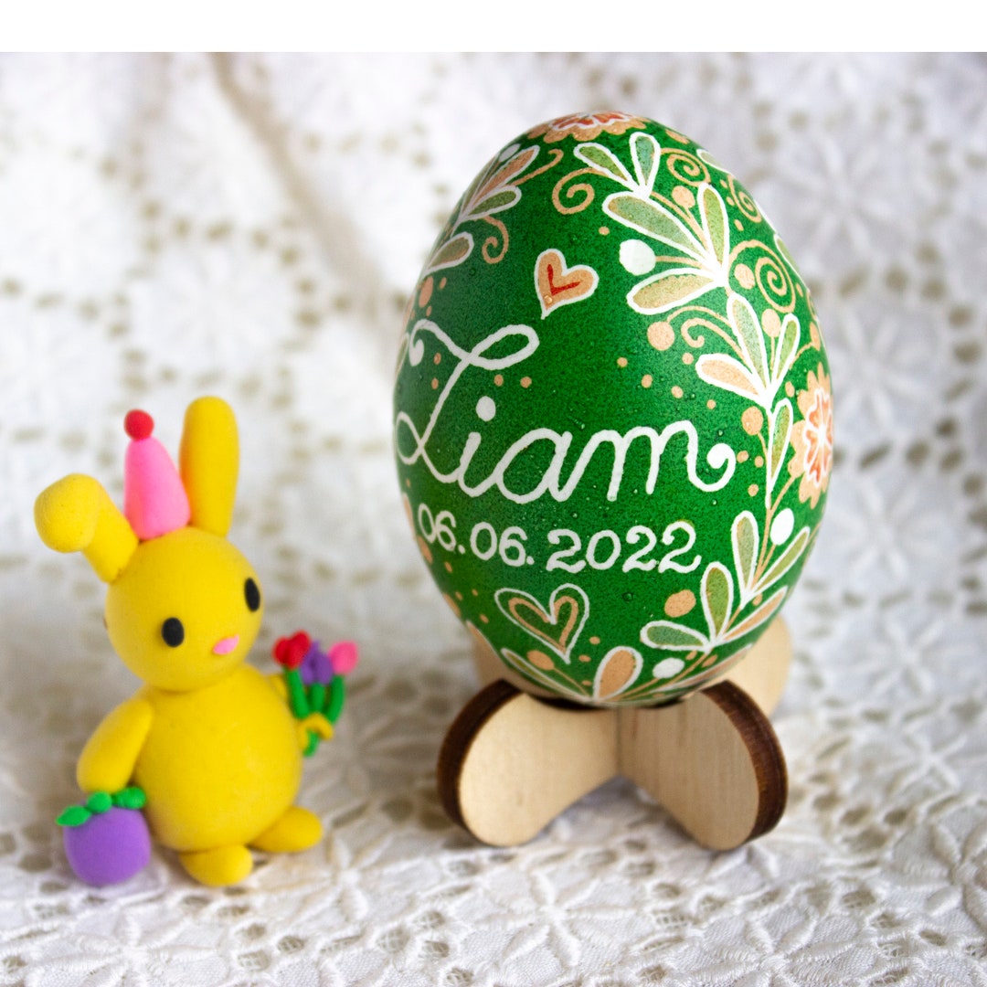 Personalized Easter Eggs Ukrainian Gifts, Ukrainian Easter Egg Name
