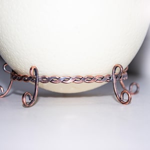 Vintage koperen statief voor struisvogelei met 5 poten, verzamelitems uit Oekraïne