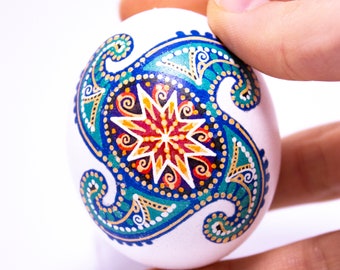 Pysanka Ukrainian Easter egg, Pysanky Eggs Easter Gifts, Ukrainian Gift Easter Basket Decor Easter Gift Mom, Cozy Room Décor Collectible Egg