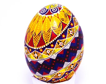 Zonnebloem Pysanka Oekraïens paasei, Pysanky Eieren Paascadeaus, Oekraïens Cadeau Paastafel Decor Paascadeau Moeder, Decor Collectible Egg