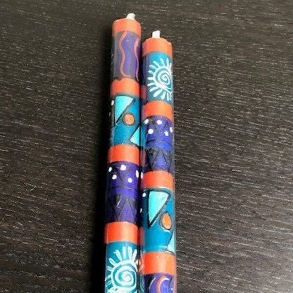 African Painted Candles Etsy