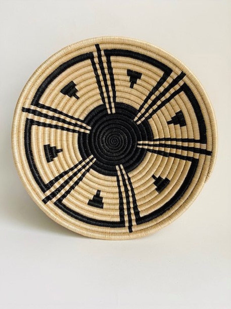 Rwandan Basket Sisal Banana Highlands Large Etsy