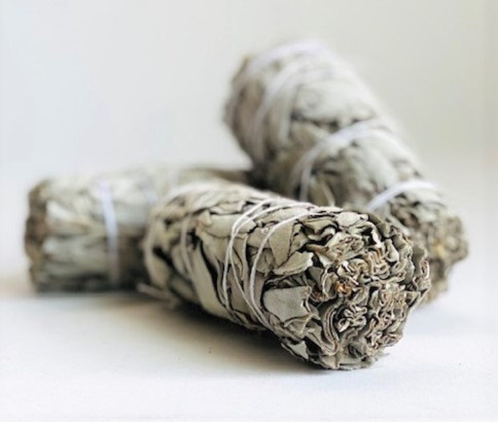White Sage Cleansing Smudge Stick 5 Inch Ritual Meditation Etsy
