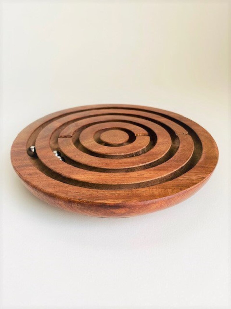 Labyrinth Game Indian Rosewood Handcarved Wood