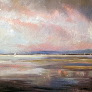 Limited Edition Print of Original Oil - Storm Over Woolacombe