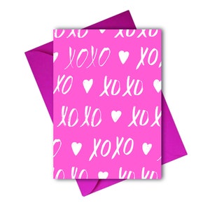 Câlins et bisous Notecard | Saint-Valentin | Galentin | bisous bisous
