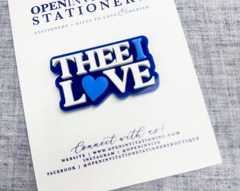 Thee I Love Lapel Pin, JSU, Jackson State University