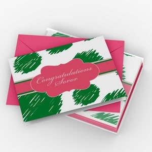 Tarjetas de felicitación de hermandad / Felicitaciones Soror / Alpha Kappa Alpha