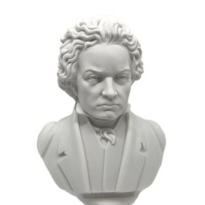 Musicians - Bust of Beethoven with alabaster base