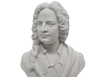 Musicians - Bust of Vivaldi with alabaster base