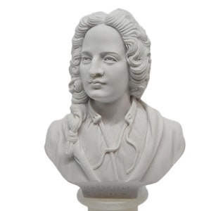 Musicians - Bust of Vivaldi with alabaster base