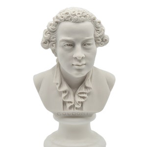 Famous People - Bust of Carlo Goldoni with alabaster base