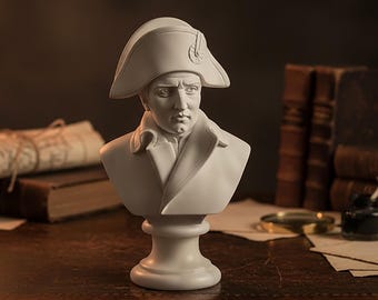 Napoleon Bonaparte bust in alabaster made in Italy