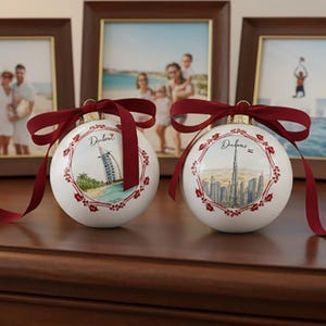 Ceramic Christmas Ball - World Cities: Dubai