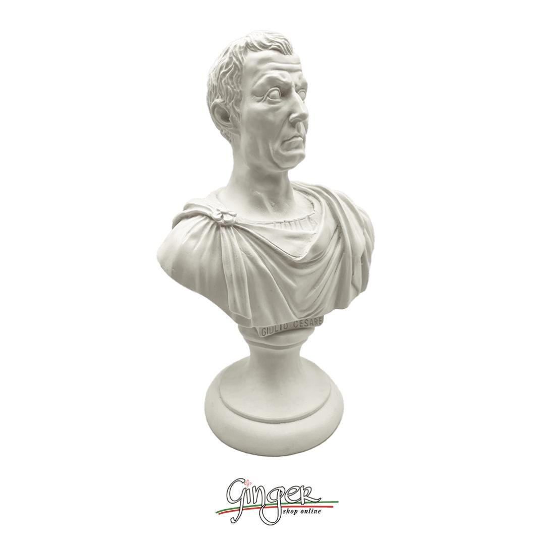 ローマ皇帝 - ガイウス・ユリウス・カエサルの胸像 25 cm 白または象牙