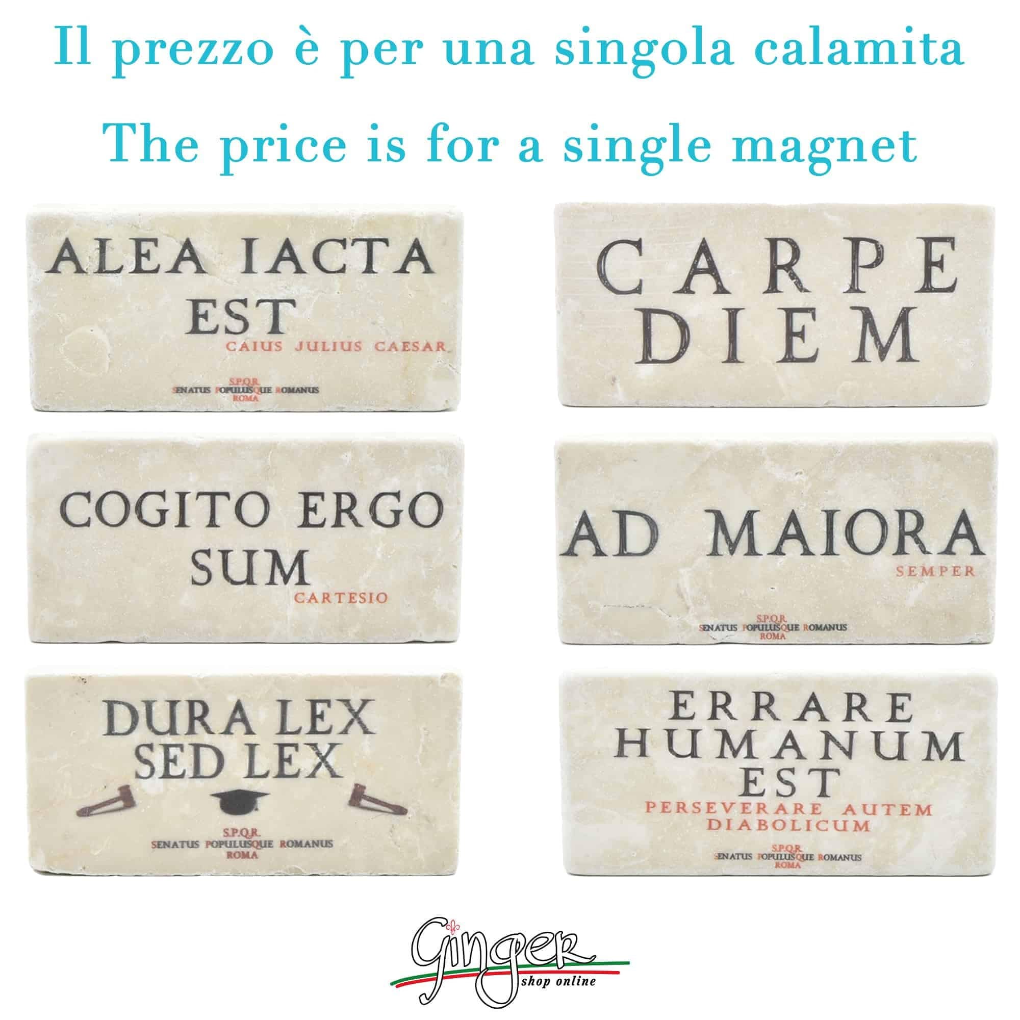 Imanes auténticos de mármol italiano: Citas célebres - Parte 1