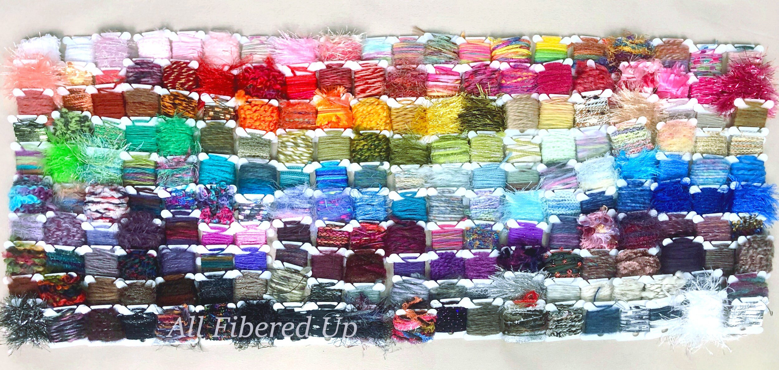 Deluxe Art & Craft Yarn Grab Bag 100 2yard Fiber Yarn Etsy