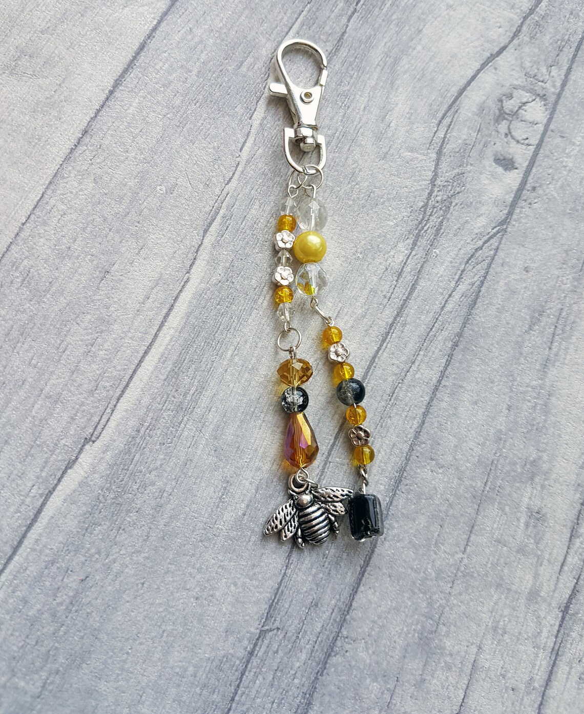 Oblique Bee Bag Charm
