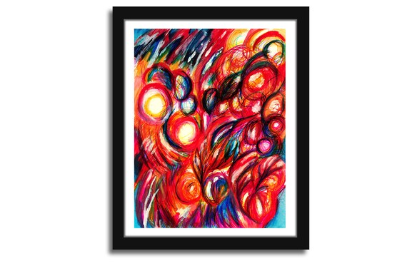 Abstract Print Trippy Poster Wall Decor Bedroom Decor Floral Art Print Abstract Wall Art Psychedelic Art Housewarming Gift Surreal Art