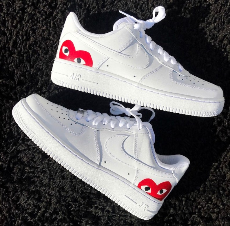 CDG Custom Air Force 1 | Etsy