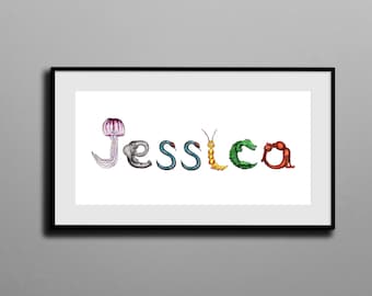 Personalised child's name poster - DIGITAL DOWNLOAD