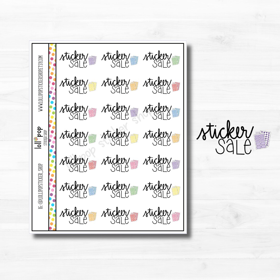 Sticker Sale Text Planner Stickers for Any Planner, Erin Condren, Happy ...
