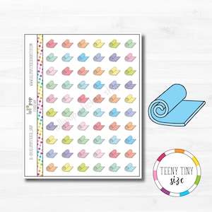 Teeny Tiny Yoga Mat Planner Stickers for Any Planner, Erin Condren, Happy Planner TN, Yoga Class, Matte or Glossy