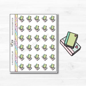 Doodle Books Planner Autocollants pour tout planificateur, Erin Condren, Happy Planner TN, Read, Study, School, Matte or Glossy Quick Ship