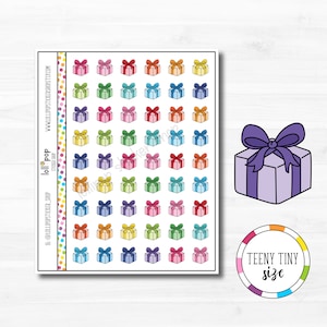 Stickers minuscules pour agenda pour n'importe quel agenda, TN, personnel, Erin Condren, Happy Planner, cadeau, anniversaire, mat ou brillant