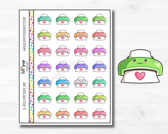 Kawaii Printer Planner Stickers for Any Planner, Erin Condren, Happy Planner, TN, Work, Homework, Matte or Glossy, Ready to Ship