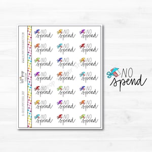 Autocollants pour agenda sans frais pour n'importe quel agenda, Erin Condren, Happy Planner, TN, budget, argent, lettrage, mat ou brillant