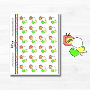Life of Lulu - TV Binge - Character Planner Stickers for Any Planner, Erin Condren, Happy Planner, TN, Show, Netfix, Movie, Matte or Glossy