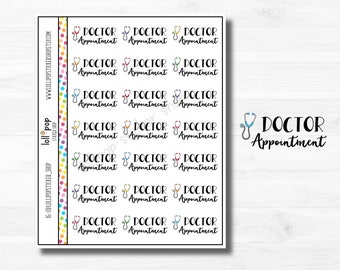 Doctor Appointment Planner Stickers: Matte or Glossy