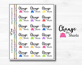 Change the Sheets Planner Stickers: Task & Chore Stickers (Matte or Glossy)