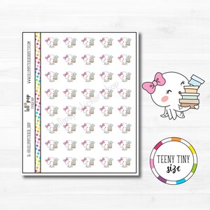Teeny Tiny Octopus Shopping Character Planner Stickers for Planners Erin Condren, Happy Planner, Hobonichi, Package Delivery Matte or Glossy