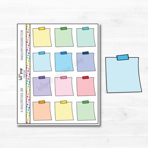 Stickers autocollants Doodle pour tout agenda, Erin Condren, Happy Planner TN, rappel de rendez-vous, mat ou brillant