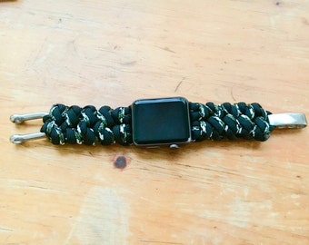 Paracord Apple Watch Band, Mated Snake  Apple Watch band, 38mm and 42mm for Series 1,2,3 & 4