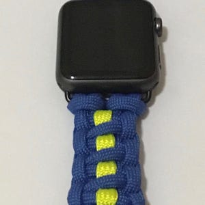 Paracord Apple Watch Band, Cobra Stitch Apple Watch band, Boston Strong, 38mm and 42mm for Series 1,2,3 & 4 image 3