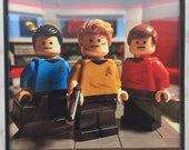 TINY Tarantino 39 s Enterprise - Star Trek - Framed Photo Print - 4 quot x 4 quot